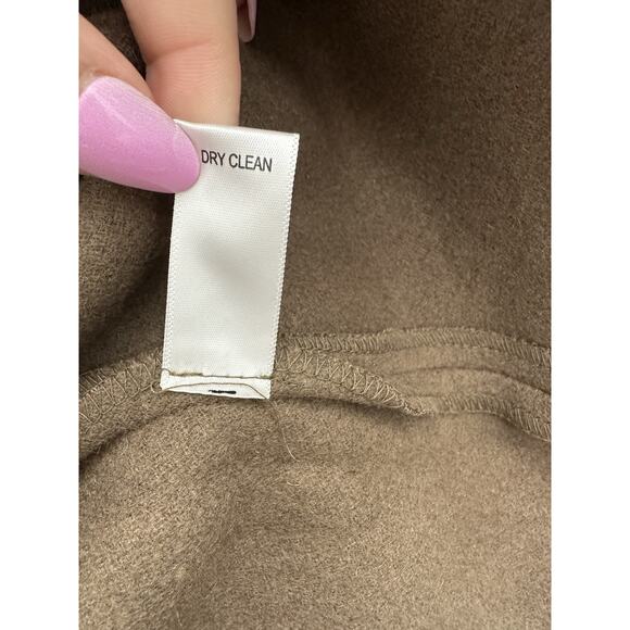 Appleseeds Womens Poncho One Size Acorn Brown Button Up Wool Blend NWTs - Picture 7 of 13